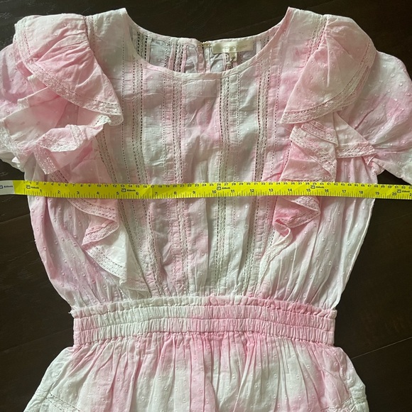 NWT LoveShackFancy Natasha Dotted Ruffle Mini Dress Size M - Picture 7 of 10